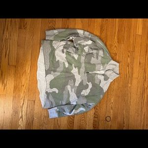 Camo quarter zip